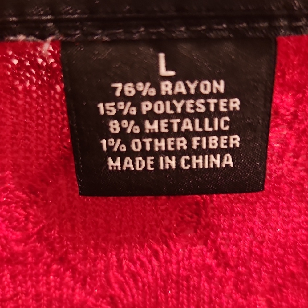 Liz Claiborne Vibrant Red Crew Neck Sweater - Picture 9 of 9